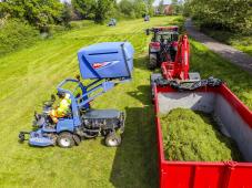 Greenprint initiative grass cutting collection machinery collecting cuttings