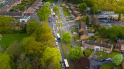 Aerial view of Transport for West Midlands project