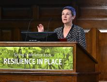 image of Mary Creagh MP giving a Ministerial speech at the ADEPT Spring conference