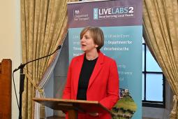 image of Lilllan Greenwood MP at lecturn